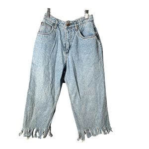 Thrifted finds from NY.  Bermuda pants.  Light blue jeans.